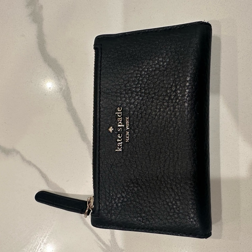 Kate Spade Black Textured Wallet